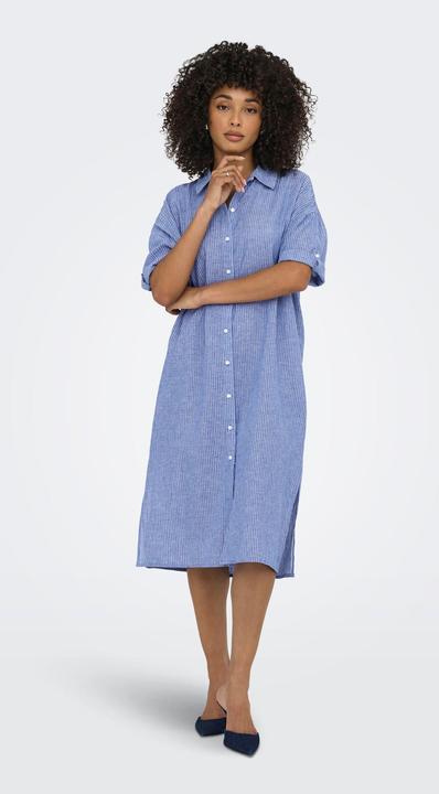 Immagine prodotto JdY Locker geschnitten Hemdkragen Voluminöser Armschnitt Midikleid Kleid (XL)