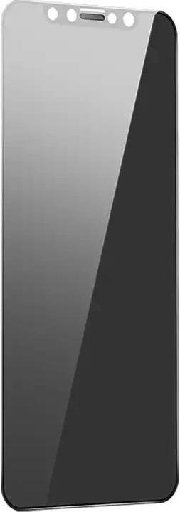 Actual product image Baseus 0.3mm Full-Coverage Privacy Protection Crystal Tempered Glass Screen Protector with Dust Filter for (1 Piece, Apple iPhone XS Max)