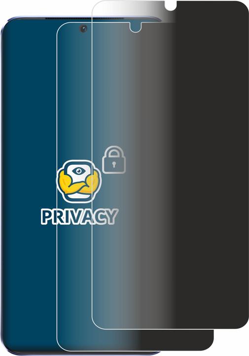 Productafbeelding BROTECT Anti-spionnetje privacyfolie Beschermfolie tegen blauw licht (2 Stuk, vivo V21 5G)