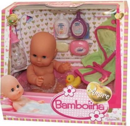 Baby Born Bambola Amore 33Cm +Bagno + Accappatoio