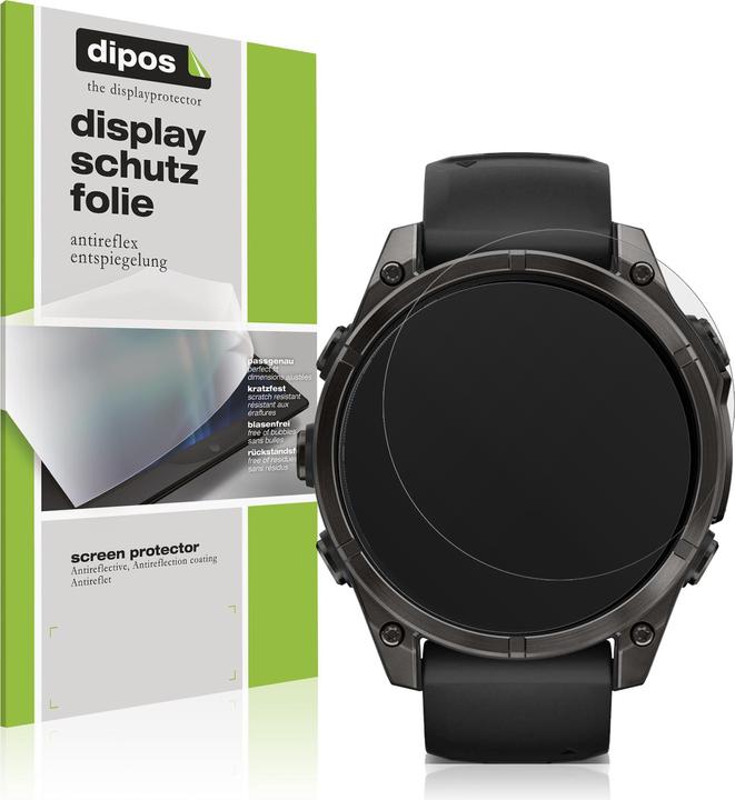 Actual product image Dipos Screen Protector Anti-Glare for Garmin Tactix 8 51mm AMOLED
