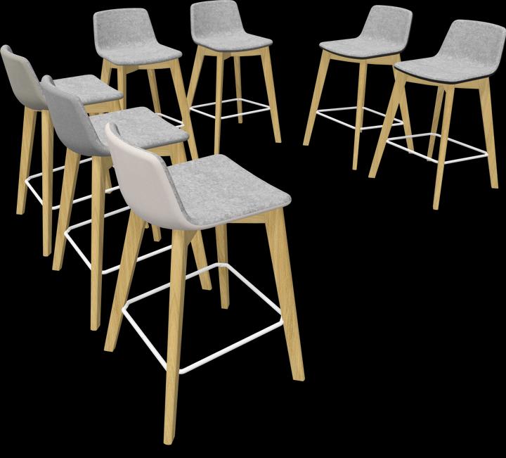 Actual product image Narbutas Twist & Sit Bar Stool