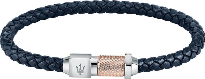 Actual product image Maserati Leather bracelet (22 cm, Stainless steel, Leather, Recycled)