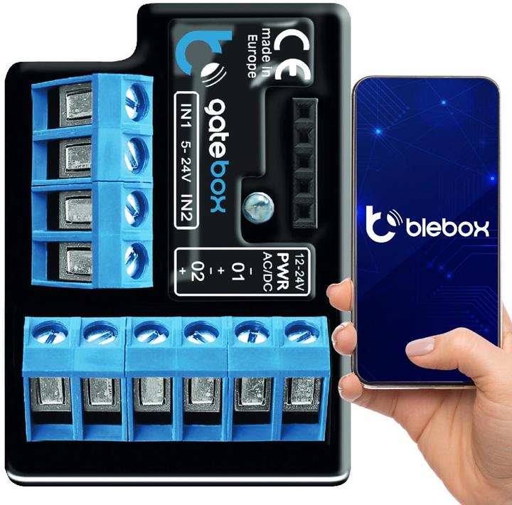 Actual product image BleBox is an app controlled WiFi entrance and garage door manager