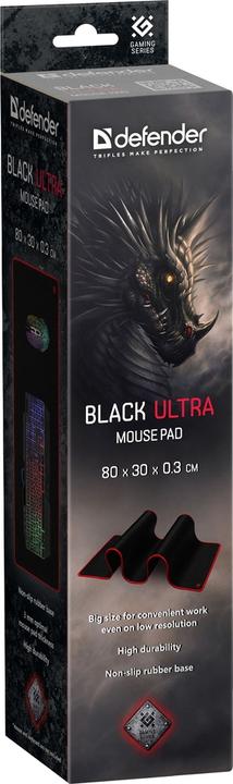 Image du produit Defender 50561 Tapis de souris de jeu Noir, rouge