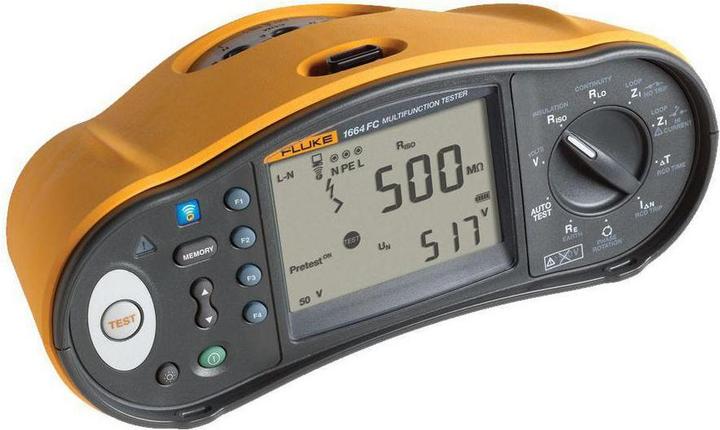Beha Amprobe Fluke Multifunction Installation Tester 1664 FC 20MOhm... 1GOhm IP40 (CAT III 500V, CAT IV 300V)
