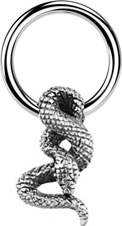 Immagine prodotto Star Piercing Anello di chiusura argento serpente argento (Ottone, Acciaio chirurgico 316L)