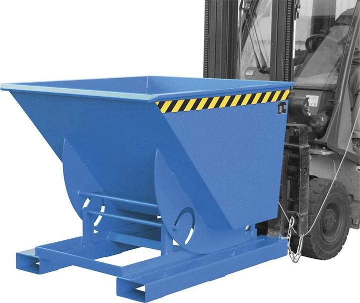 Immagine prodotto eurokraft pro Cassone ribaltabile compatto, capacità 0,75 m³, blu chiaro. (750 l)