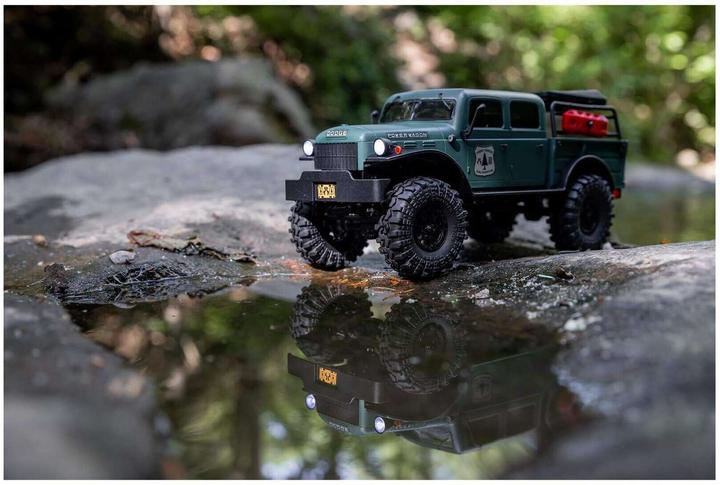 Productafbeelding Axial Schaal Crawler SCX24 Dodge Power Wagon Groen, 1:24, RTR (RTR Gereed voor gebruik)