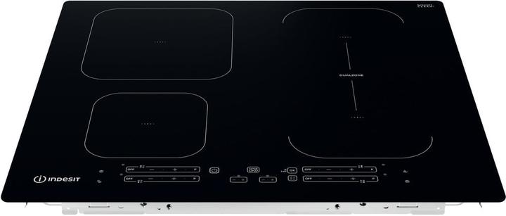 Produktbild Indesit IB 65B60 NE Schwarz Integriert 59 cm Zonen-Induktionskochfeld 4 Zone(n)