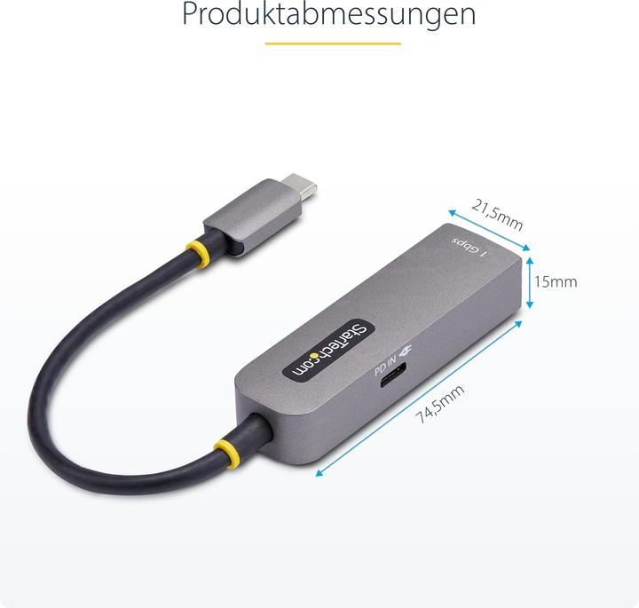 Produktbild StarTech Ethernet Adapter (USB-C, RJ45 (1x))