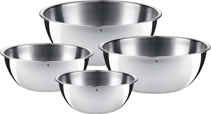 Produktbild WMF Schüsselset 4tlg Edelstahl Schüsseln 0,75-2,75l stapelbar (24 cm, 2.75 l, 4 x)