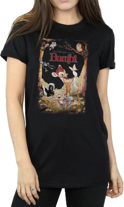 Actual product image Womens/Ladies Poster Cotton Boyfriend T-Shirt (XXL)