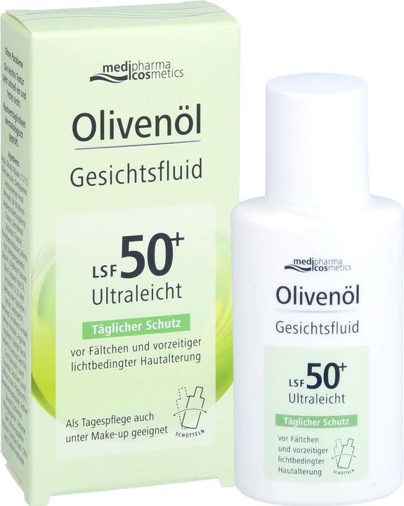 Actual product image Dr. Theiss Olive Oil Ges Fluid Lsf50+ (50 ml, Face fluid, SPF 50+)