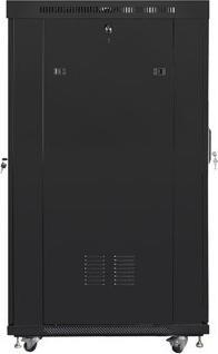 Image du produit Lanberg Free-standing cabinet 19 inches 22U perforated doors LCD (flat pack) V2 black (22 HE, Rack 19 pouces)