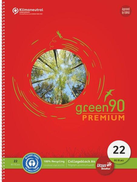 Image du produit Staufen Bloc-notes collège A4 80BL Lin22 (A4, Quadrillé)