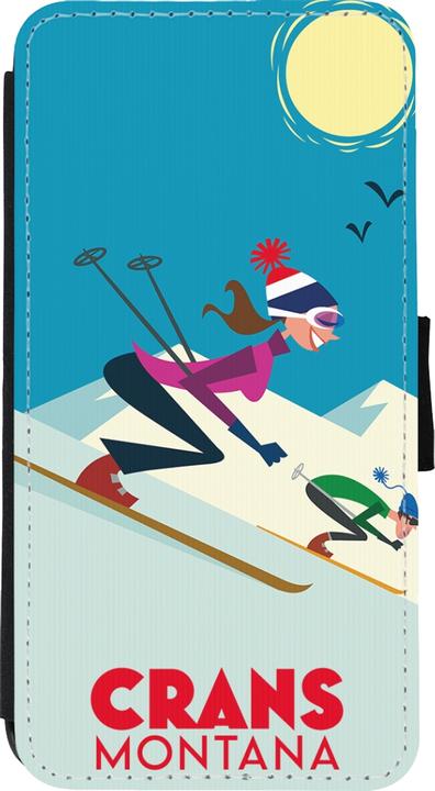 Produktbild PhoneLook Hülle Wallet schwarz Crans-Montana Ski Downhill (Apple iPhone XS Max)