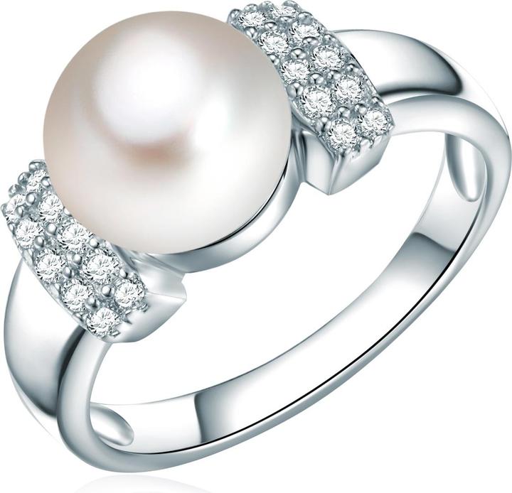 Image du produit Valero Pearls Femme argent sterling zirconium perle d'eau douce de culture argent - 3858 (54, Argent 925)