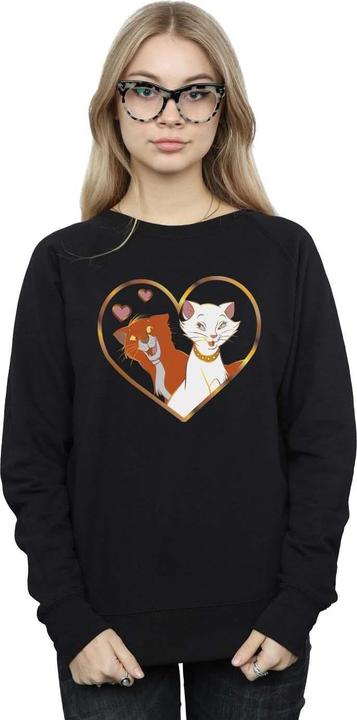 Actual product image Disney Womens/Ladies The Aristocats Heart Sweatshirt (L)