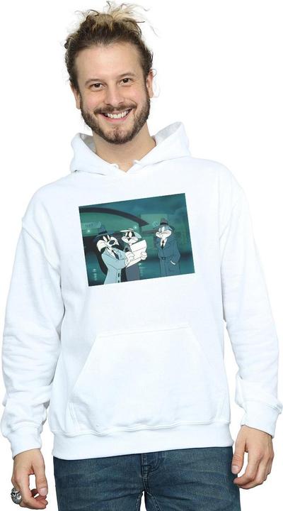 Image du produit Looney Tunes - Sweat à capuche BUGS BUNNY SYLVESTER LETTER - Homme (L)