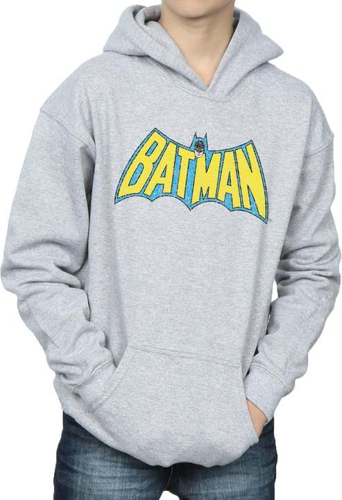 Image du produit - Sweat à capuche BATMAN CRACKLE LOGO - Garçon (152, 158)