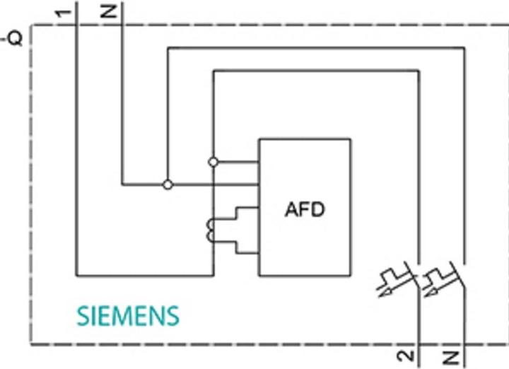 Actual product image Siemens Fire protection switchLS Kombi B0 2pol 230V