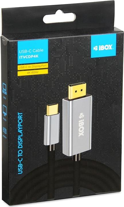 Immagine prodotto iBox Cavo USB-C DisplayPort ITVCDP4K (1.80 m, DisplayPort)