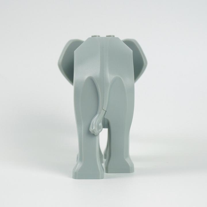Image du produit LEGO Elephant Animals Zoo Wildlife - Lot de 2 avec défenses courtes et longues - NOUVEAU! Quantité 2x