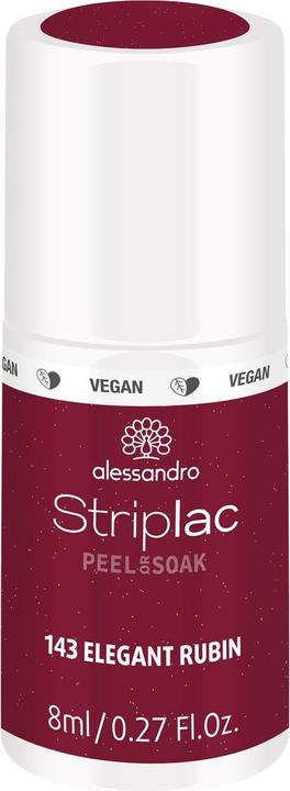 Produktbild Alessandro Striplac Peel or Soak (143 Elegant Rubin, Abziehbarer Nagellack)