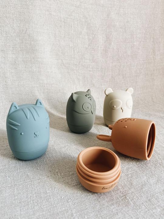 Produktbild Leo et Lea Badespielzeug 4er Set Silikon Montessori