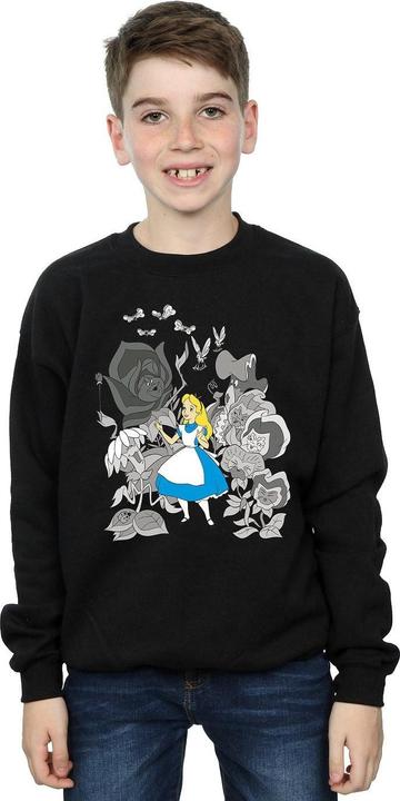 Produktbild Disney Jungen Alice im Wunderland Blumen Sweatshirt (128)