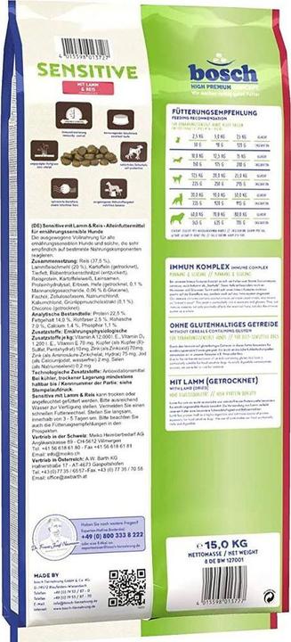 Produktbild Bosch Petfood Sensitive (Adult, 1 Stk., 15000 g)