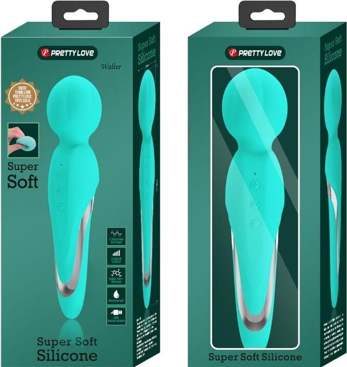 Actual product image Pretty Love Walter Vibrator Rod Aqua Green