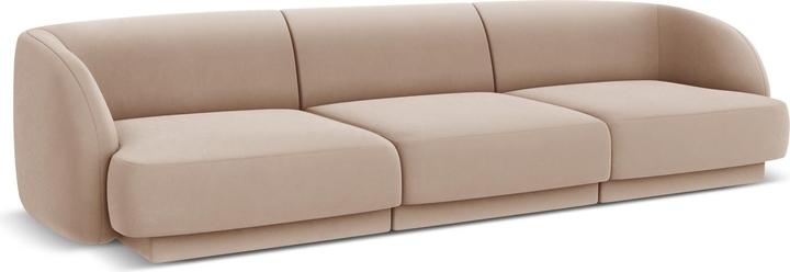 Actual product image Micadoni Velvet Sofa, "Miley", 3 Seats, 255x90x70Made in Europe (2 person sofa, 3-seater, 4-seater)