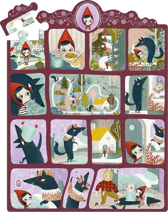 Actual product image Djeco Story puzzle Little Red Riding Hood 35 pieces (35 pieces)