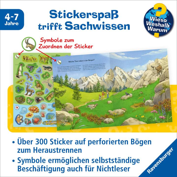 Image du produit Ravensburger Livret d'autocollants animaux du monde