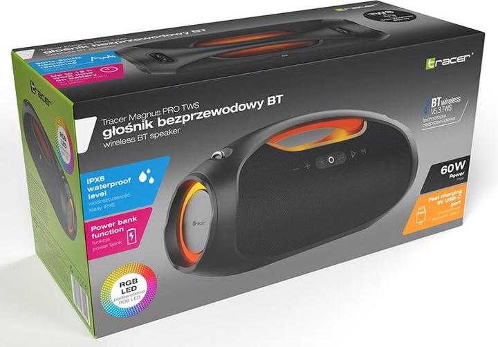 Produktbild Tracer Speakers Magnus PRO TWS BLUETOOTH BLACK (12 h, Akkubetrieb)