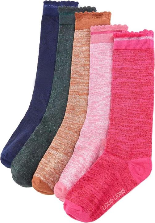 Knallrosa, Altrosa, Marineblau, Cognac, Dunkelgrün