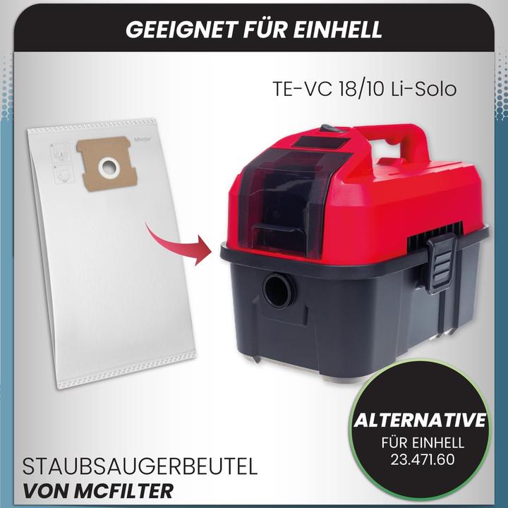 Actual product image Mc Filter 10 Stk. Staubsaugerbeutel (10 x)