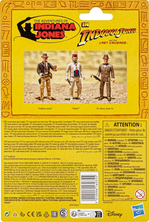Actual product image Hasbro Indiana Jones Retro Collection figurine Dr. Henry Jones Sr. (La Dernière Croisade) 10 cm