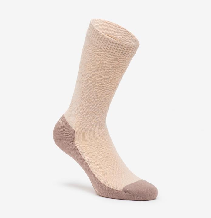 Produktbild Quechua Wandersocken hoch Lyocell & Leinen 2 Paar Hike 100 Lime & Flore (35)