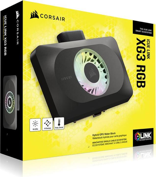 Actual product image Corsair iCUE LINK XG3 RGB HYBRID GPU Water block (4090/4080)