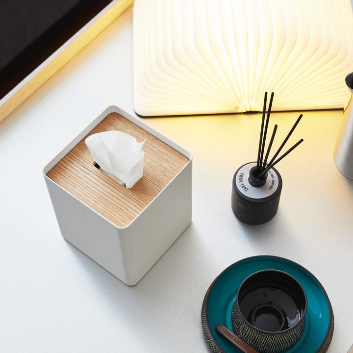 Actual product image Yamazaki Handkerchief box, square RIN