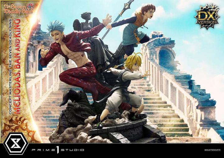 Produktbild Prime 1 Studio Seven Deadly Sins Concept Masterline Series Statue Meliodas, Ban and King Deluxe Version 55 cm