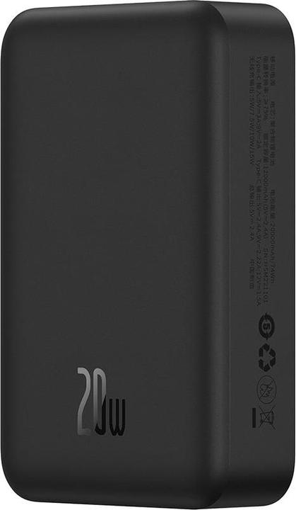 Productafbeelding Baseus Powerbank Magnetic Mini 20000mAh 20W (zwart) (20000 mAh, 20 W, 74 Wh)