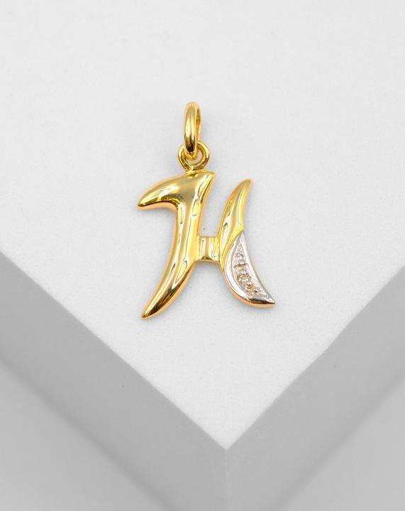 Produktbild Muau Buchstabe (Weissgold, 750/18K Gelbgold)