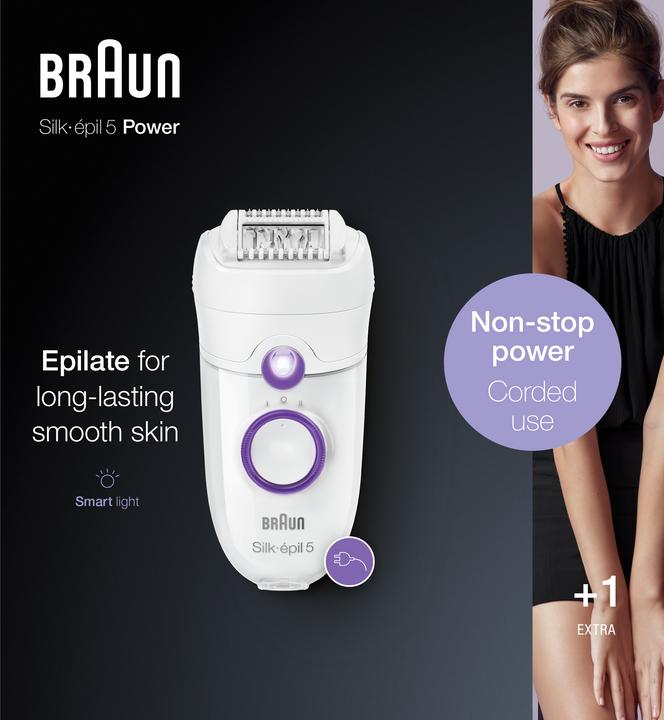 Productafbeelding Braun SE5505P epilator Silk • èpil® 5