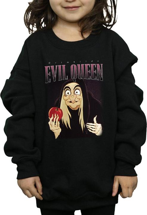 Actual product image Disney Girls Snow White Evil Queen Montage Sweatshirt (116)