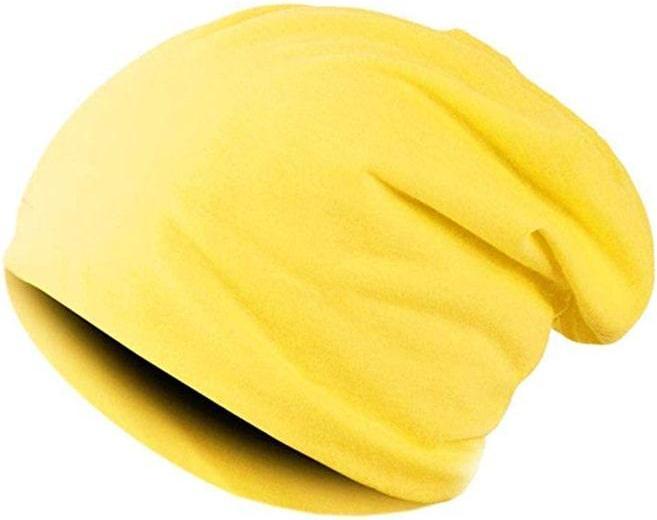 Produktbild JTI Dünne Mütze im Baggy-Stil - Gelb