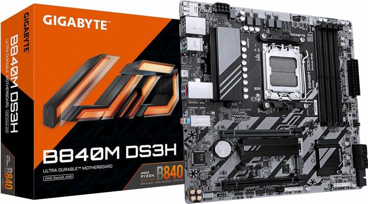 Actual product image Gigabyte B840M DS3H (AM5, AMD B840, mATX)